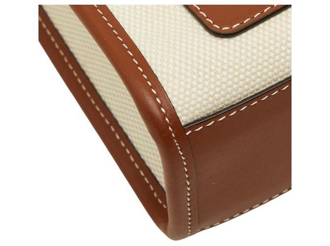 Borsa a mano Burberry Micro Francis TB Logo Marrone Crudo - vista 7