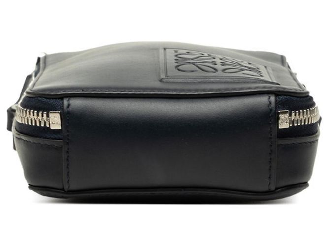 Borsa a tracolla Loewe Anagram Vertical con tasca Blu navy - vista 3