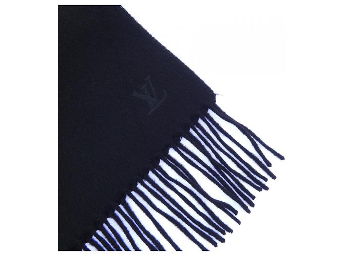 Louis Vuitton Echarpe Jeram Cashmere Stole Nero - vista 2