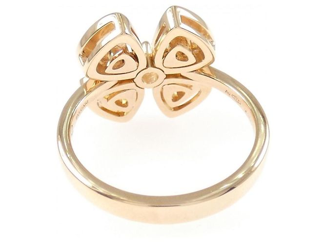 Bulgari Anello fede Bvlgari Fiorever in oro rosa 18K e diamanti - vista 3