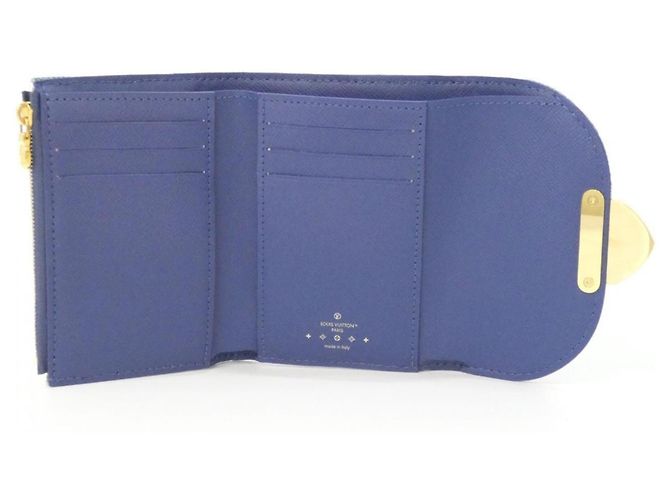 Louis Vuitton LV Remix Portefeuille Victorine Wallet Marrone Blu - vista 3
