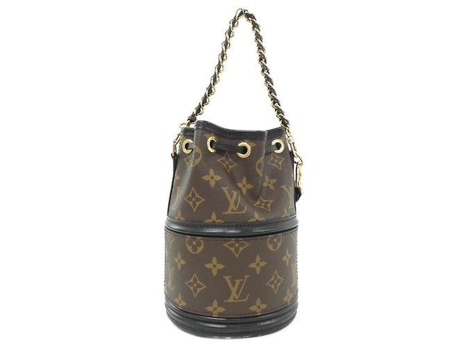 Bolso de hombro Louis Vuitton Monogram Canoe Castaño - vista 2