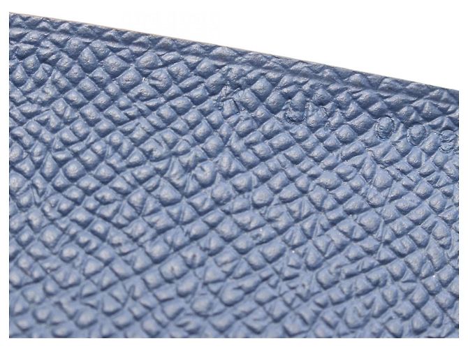 Hermès Hermes Calvi Duo Münzbeutel in Navy Marineblau - Ansicht 6