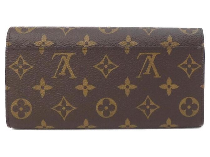 Louis Vuitton Monogram Portefeuille Sarah Wallet Braun Rot - Ansicht 2