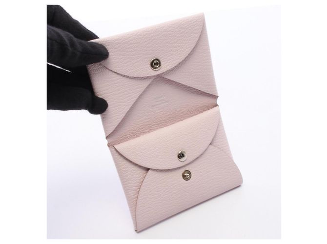 Hermès Portafoglio/Portamonete Hermes Calvi Duo Rosa - vista 3