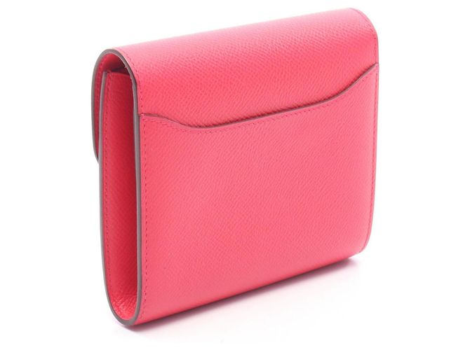Hermès Hermes Constance Compact Bi-fold Geldbörse Pink - Ansicht 2