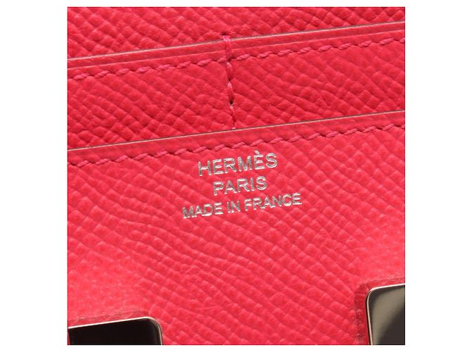 Hermès Hermes Constance Compact Bi-fold Geldbörse Pink - Ansicht 4