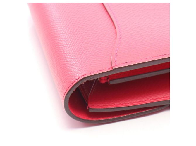 Hermès Hermes Constance Compact Bi-fold Geldbörse Pink - Ansicht 6