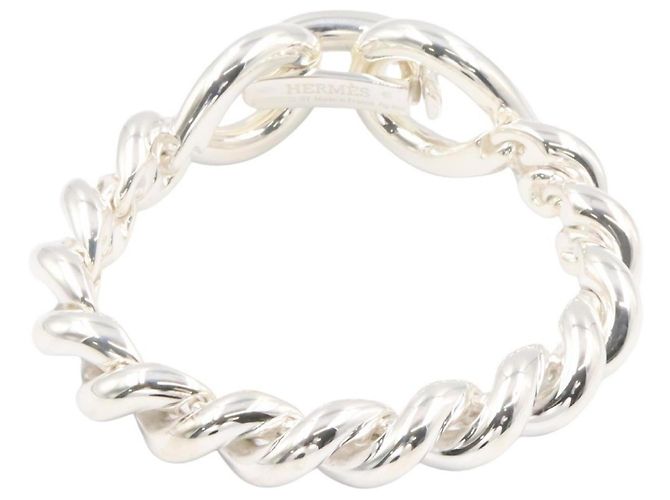 Hermès Bracciale con Charms Hermes Torsade MM Argento - vista 2