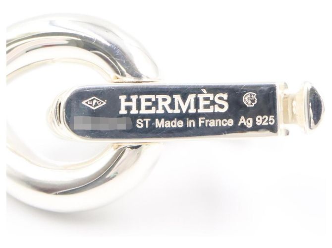 Hermès Bracciale con Charms Hermes Torsade MM Argento - vista 4