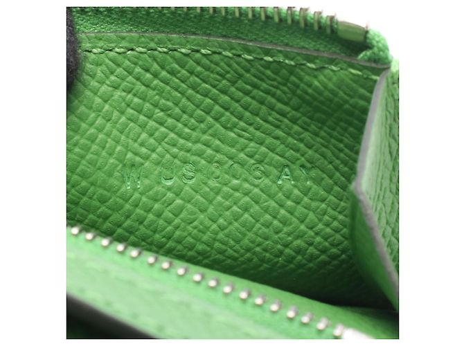 Hermès Hermes Bearn Combination Verso Tri-fold Wallet Green - view 6
