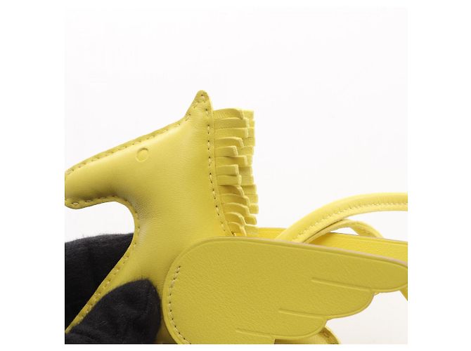 Hermès Hermes Rodeo Pegasus MM Lime Handbag Charm Golden Yellow - view 6