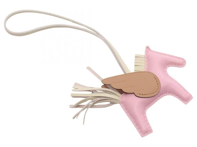 Hermès Hermes Rodeo Pegasus PM Handbag Charm Marrone Rosa Crudo - vista 2