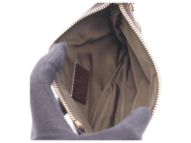 Borsa a tracolla mini Gucci Interlocking G Marrone Beige - vista 3