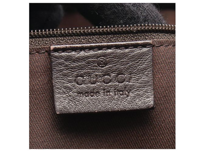 Borsa Tote Gucci Abbey GG Canvas Marrone Beige - vista 4