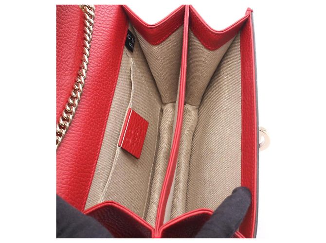 Borsa a tracolla Gucci Interlocking G Rosso - vista 3