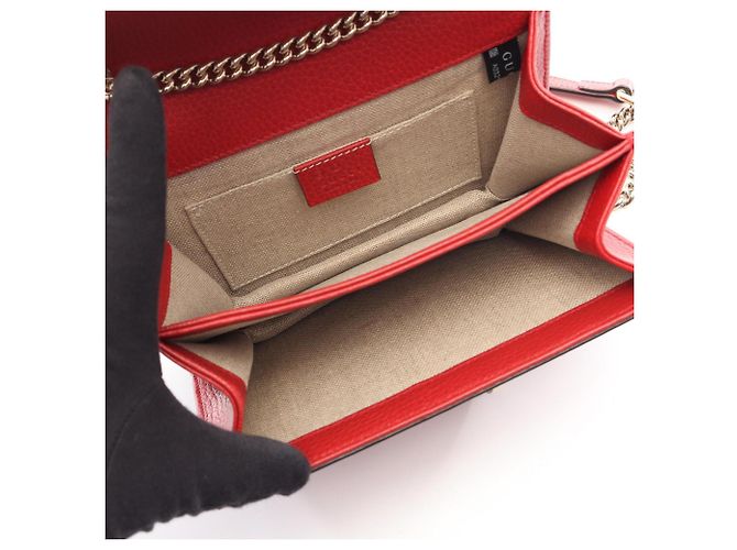 Borsa a tracolla Gucci Interlocking G Rosso - vista 3