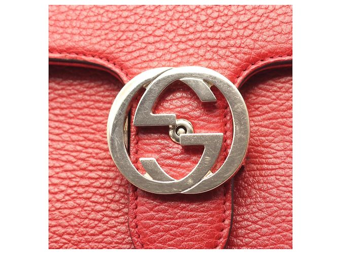 Borsa a tracolla Gucci Interlocking G Rosso - vista 6