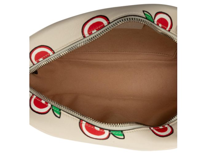 Borsa a tracolla con catena Gucci GG Marmont Apple Bianco - vista 4