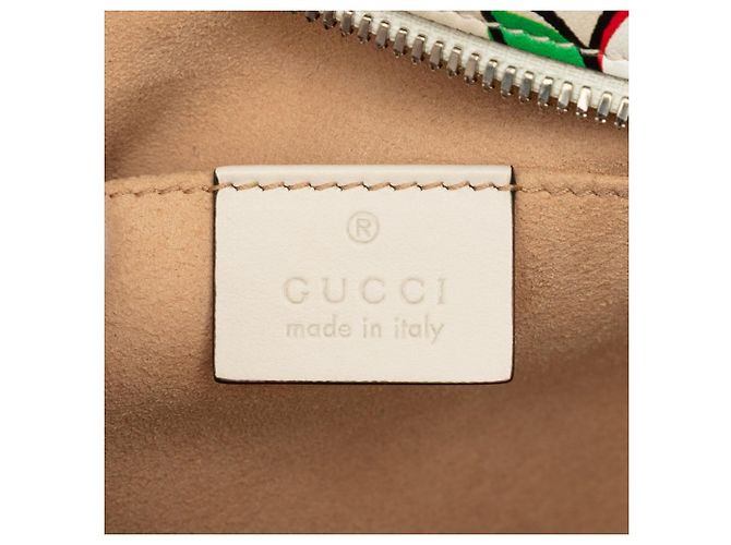 Borsa a tracolla con catena Gucci GG Marmont Apple Bianco - vista 5
