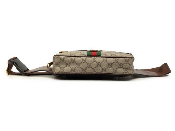 Borsa a tracolla Gucci Ophidia GG Supreme Marrone - vista 3
