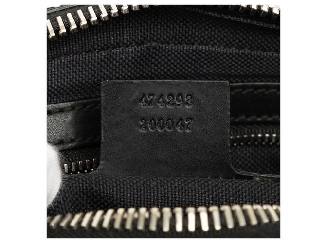 Borsa a tracolla Gucci GG Supreme Sherry Line Marrone Nero - vista 6