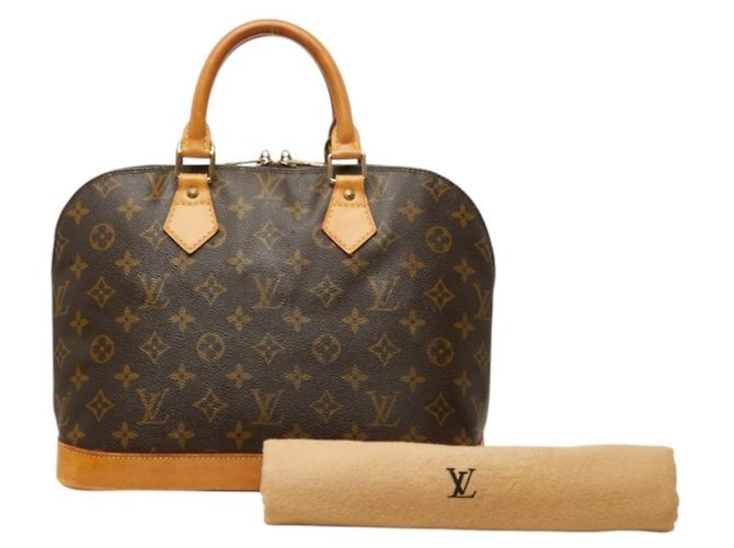 Borsa Louis Vuitton Monogram Alma PM Marrone Monogramma - vista 13
