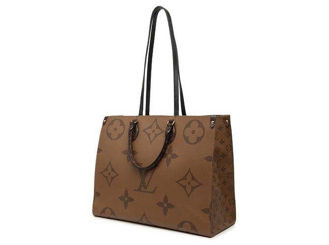 Borsa Louis Vuitton Monogram Reverse OnTheGo GM Marrone - vista 2