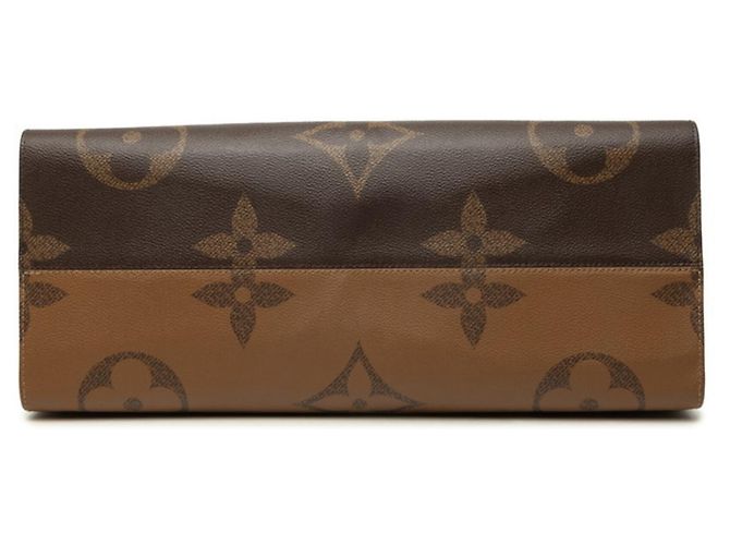 Borsa Louis Vuitton Monogram Reverse OnTheGo GM Marrone - vista 3