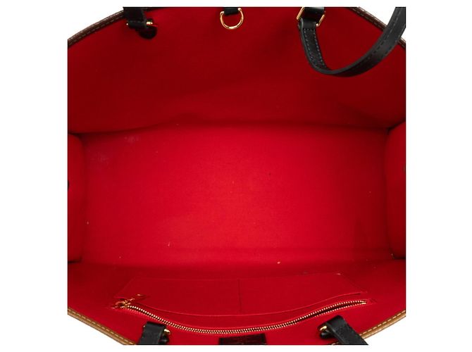 Borsa Louis Vuitton Monogram Reverse OnTheGo GM Marrone - vista 4