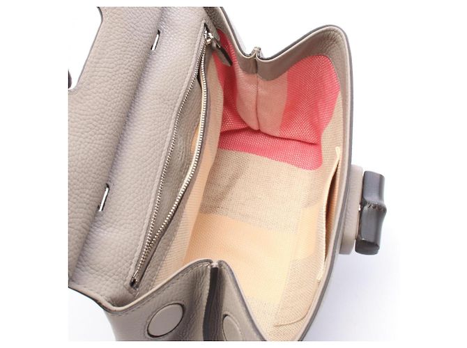 Borsa a mano 2-Way Gucci Bamboo Daily Marrone - vista 3