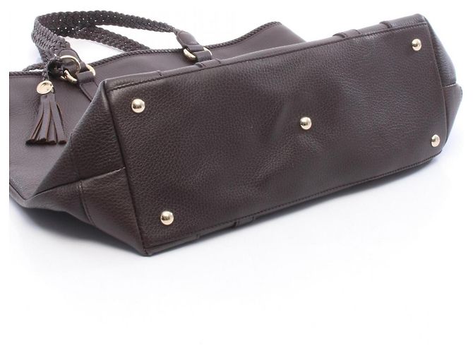 Borsa Tote Gucci Marrakech in pelle marrone - vista 10