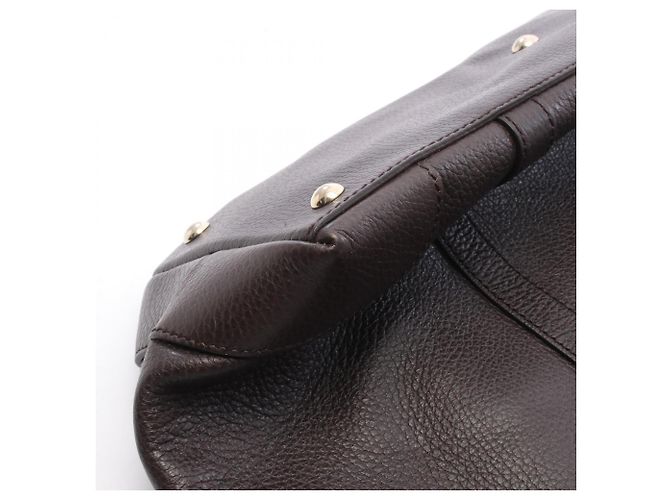 Borsa Tote Gucci Marrakech in pelle marrone - vista 6