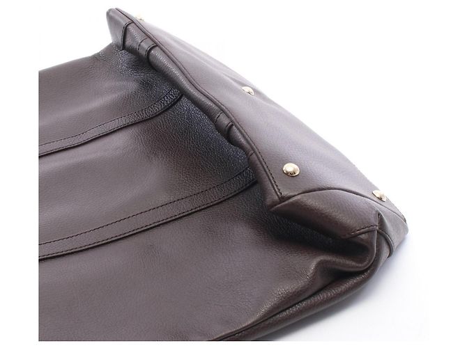 Borsa Tote Gucci Marrakech in pelle marrone - vista 7