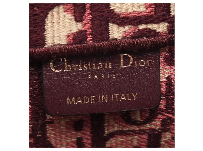 Christian Dior BOOK TOTE Borsa Tote Grande Beige Bordò - vista 4