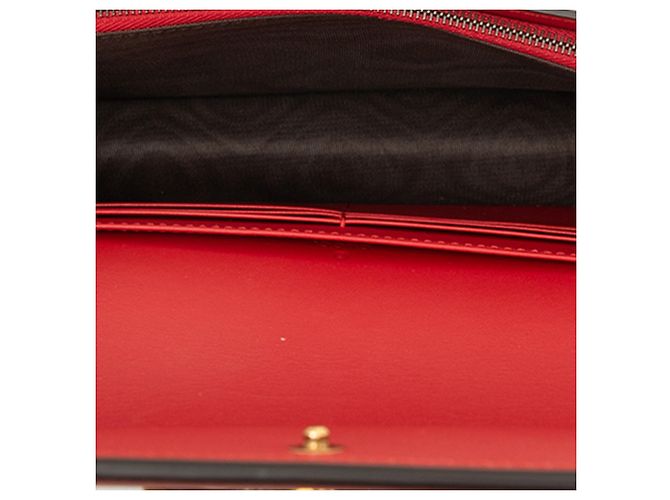 Borsa a tracolla Gucci Queen Margaret con motivo ape Bianco Rosso Blu navy - vista 4