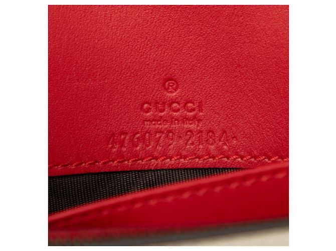 Borsa a tracolla Gucci Queen Margaret con motivo ape Bianco Rosso Blu navy - vista 6