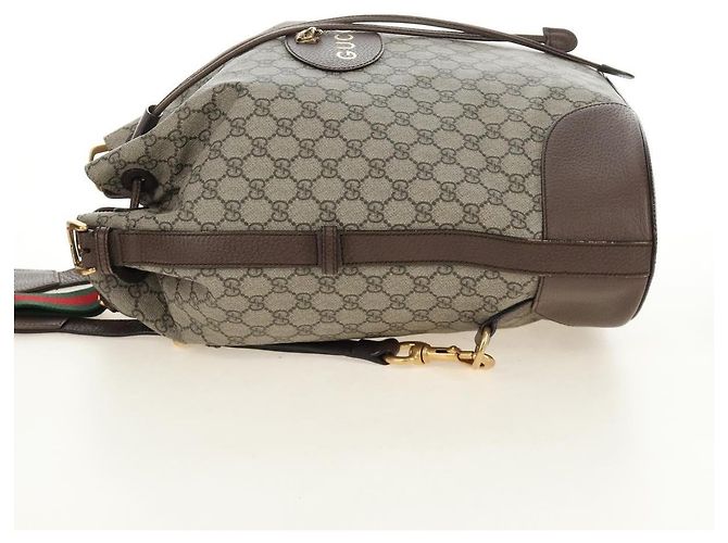 Gucci Neo Vintage Borsa Secchiello con Coulisse GG Coated Canvas Large - vista 3
