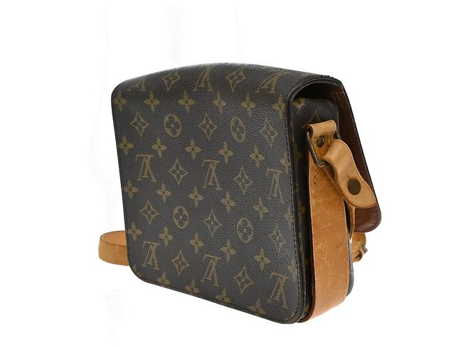 Louis Vuitton Cartouchiere Monogram Canvas MM Marrone - vue 4
