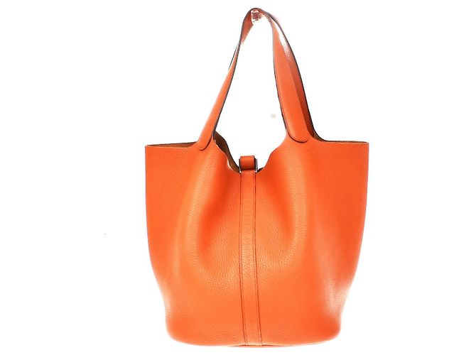 Hermès Hermes Picotin Clemence GM Arancione - vista 2