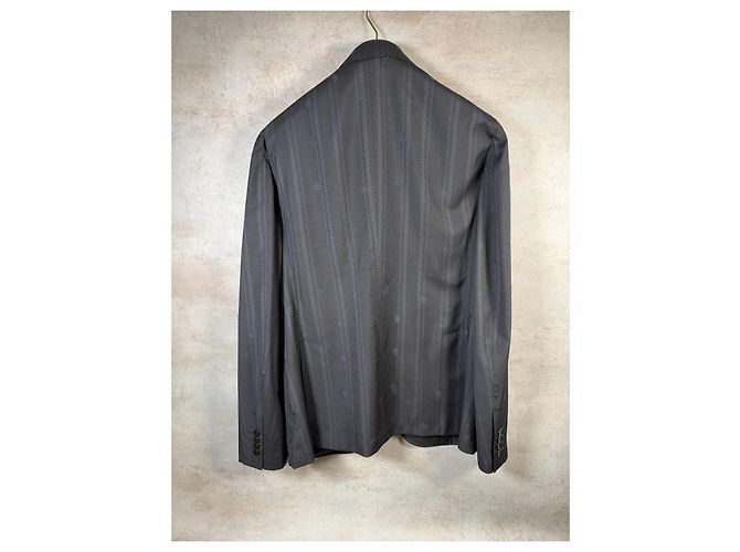 Louis Vuitton "AF Monogram Stripes Napolitana Jacket" Jacke Anthrazitgrau - Ansicht 2