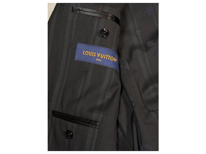 Louis Vuitton "AF Monogram Stripes Napolitana Jacket" Jacke Anthrazitgrau - Ansicht 5