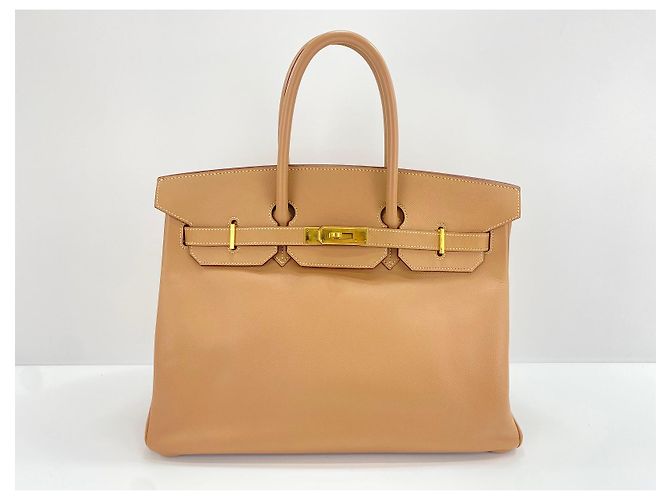 Hermès Hermes Birkin Brown Epsom con Gold Hardware 35 Beige - vista 2