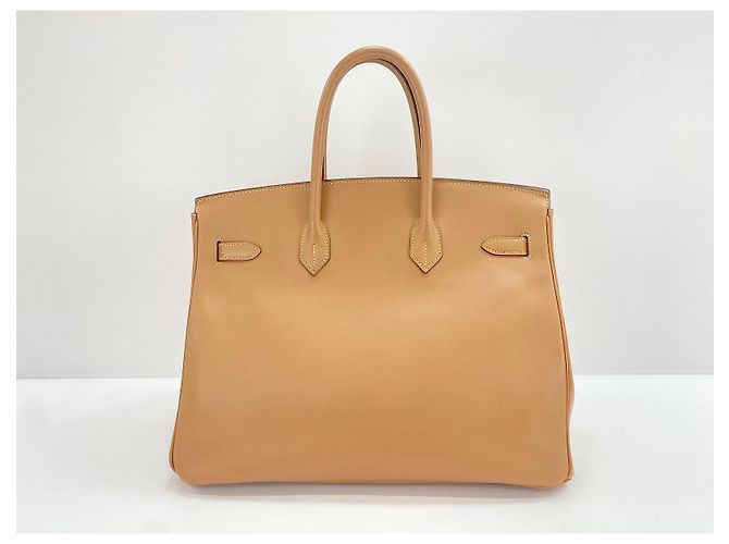 Hermès Hermes Birkin Brown Epsom con Gold Hardware 35 Beige - vista 3