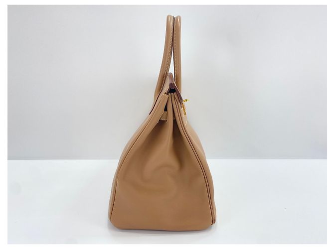 Hermès Hermes Birkin Brown Epsom con Gold Hardware 35 Beige - vista 6