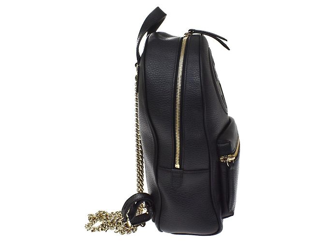 Gucci Soho Chain Leather Nero - vista 4