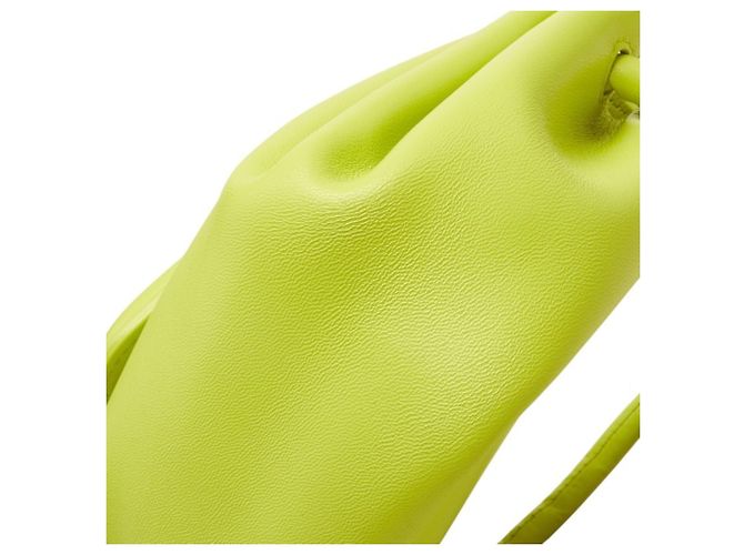 Bottega Veneta Beak Small Triangle Flap Schultertasche Grün Gelb - Ansicht 4