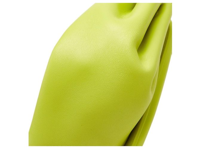 Bottega Veneta Beak Small Triangle Flap Schultertasche Grün Gelb - Ansicht 5