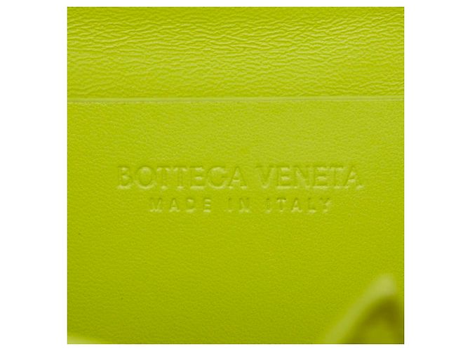 Bottega Veneta Beak Small Triangle Flap Schultertasche Grün Gelb - Ansicht 7