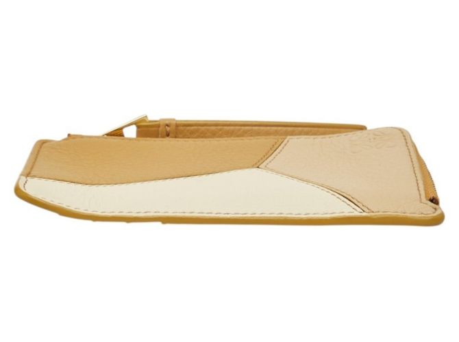 Monedero Loewe Anagram Puzzle Beige - vista 3